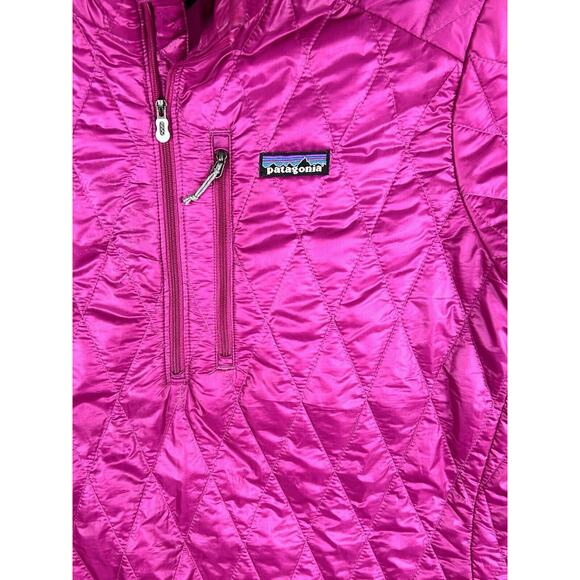 Patagonia Primaloft 1/2 Zip Pullover Women’s XL Pink Long Sleeve Quilted Jacket - Picture 7 of 8
